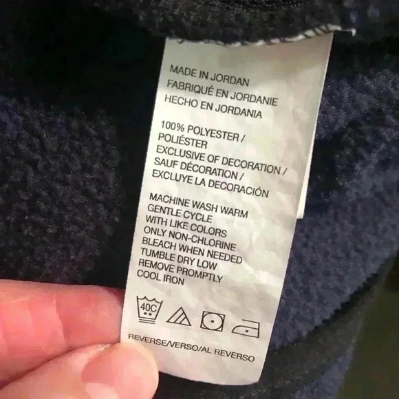 Izod Womens S/P Navy Blue Fleece Vest Full Zip pockets - Picture 6 of 7